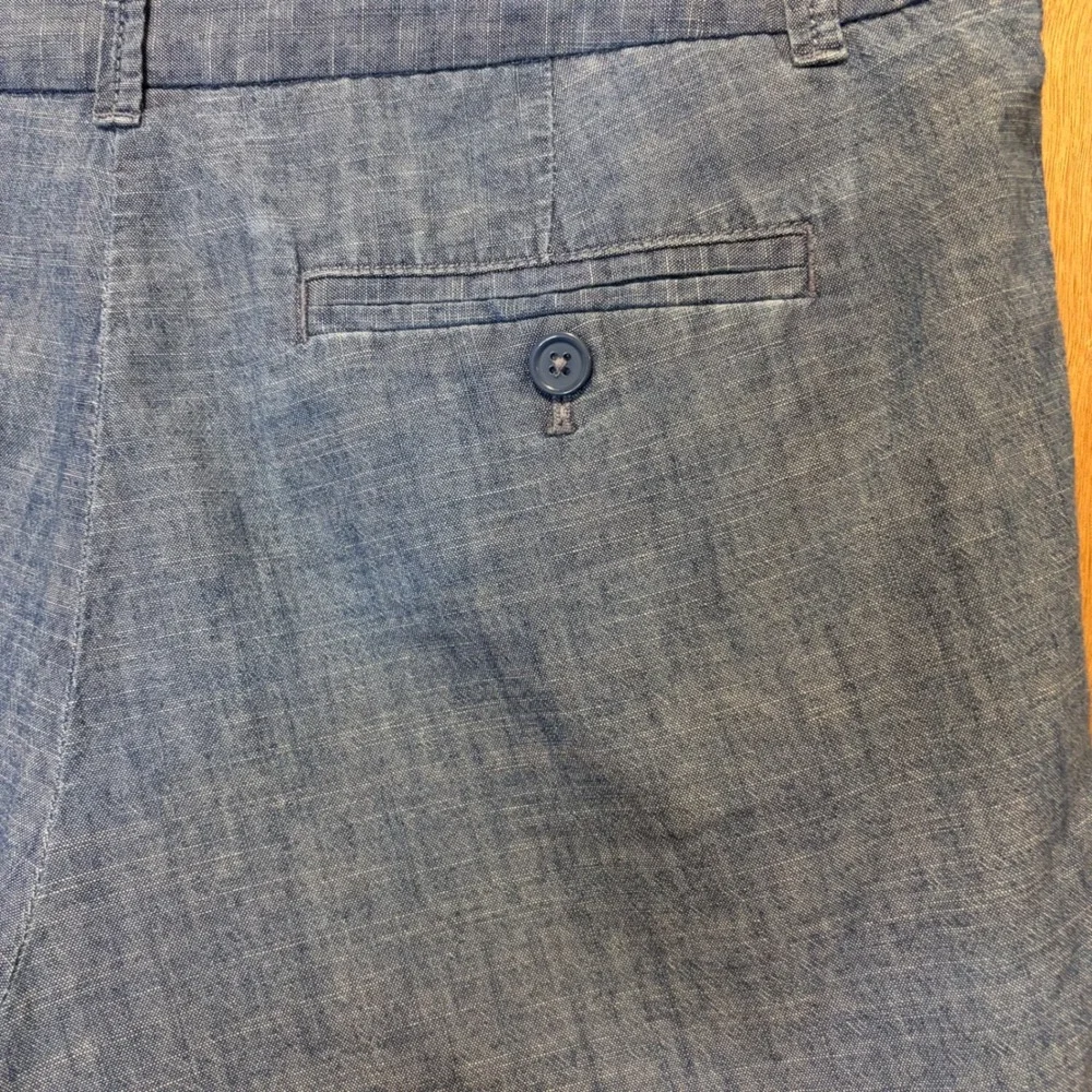 J.Crew Chino Shorts Women 10 Coastal Chambray Casual 5"Inseam 100% Cotton Beachy - Picture 10 of 13